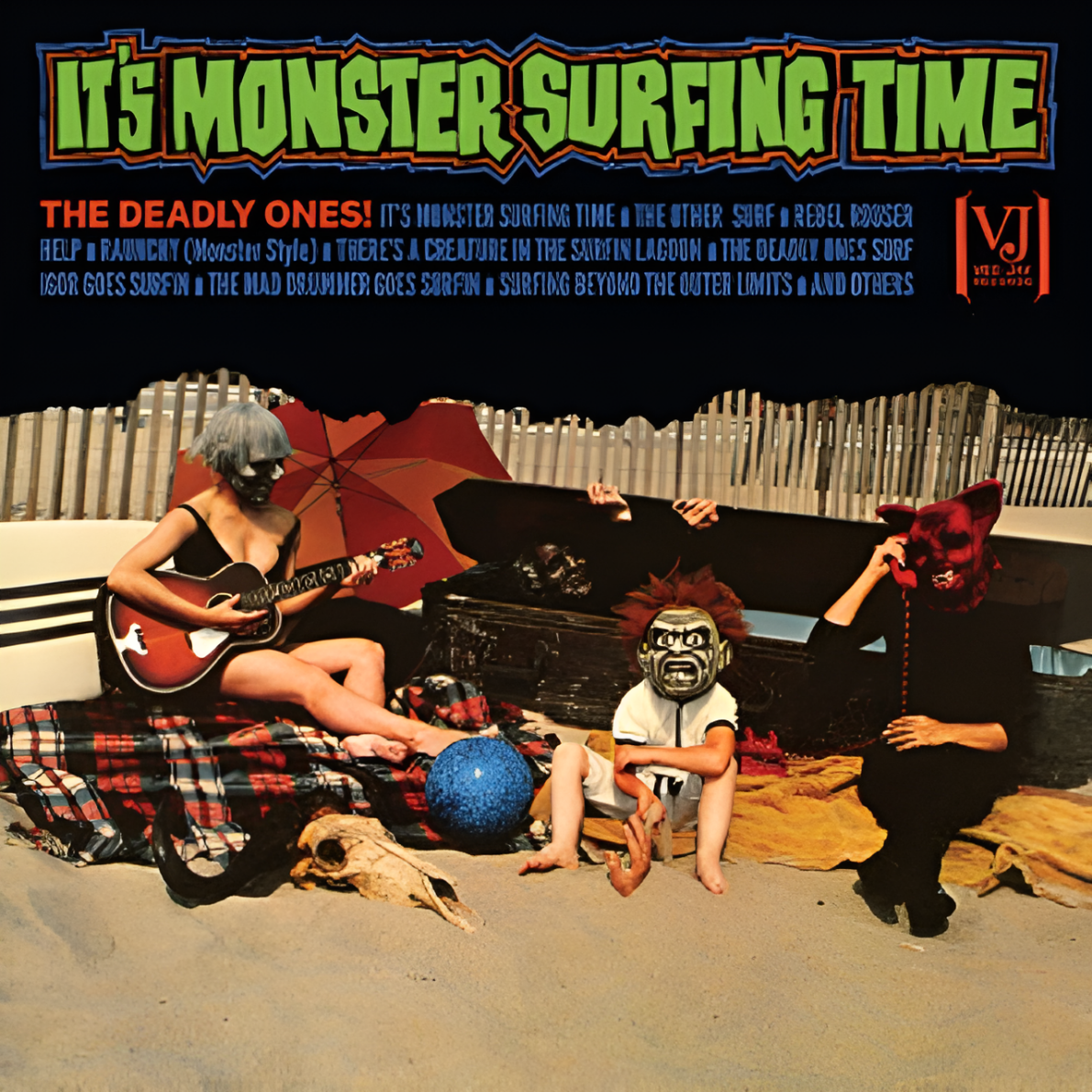 Deadly Ones - IT'S MONSTER SURFING TIME (Limited "Bloody Pumpkin" Color) - LP