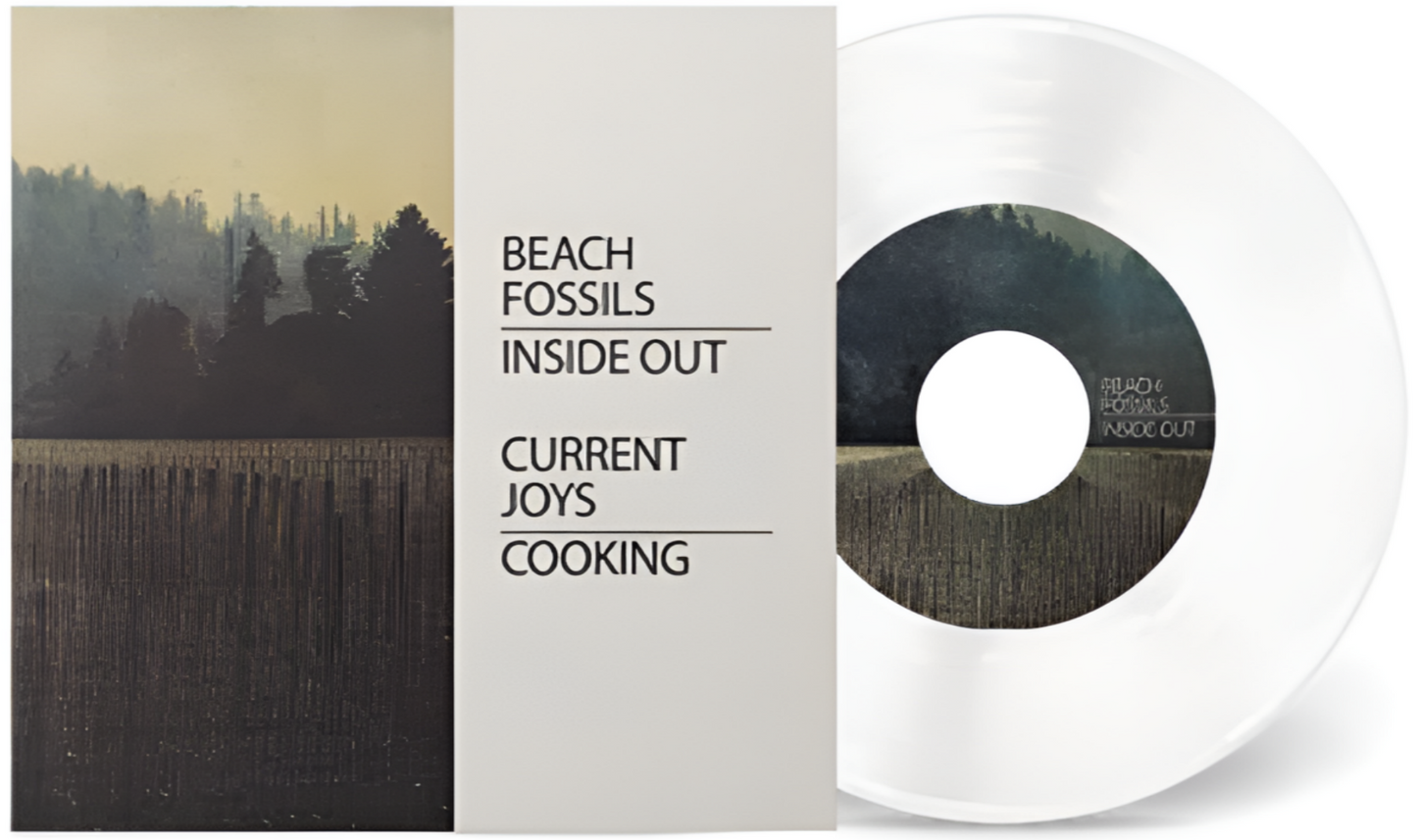 Beach Fossils x Current Joys - INSIDE OUT / COOKING 7" (white) vinyl