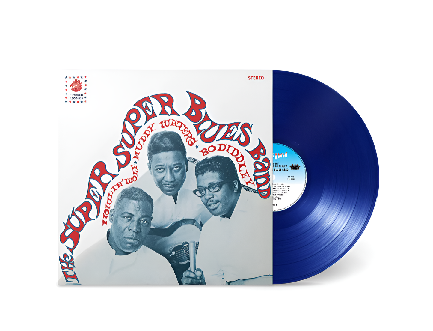 Howlin' Wolf, Muddy Waters, & Bo Diddly - THE SUPER BLUES BAND (Blue, ltd edition vinyl) LP