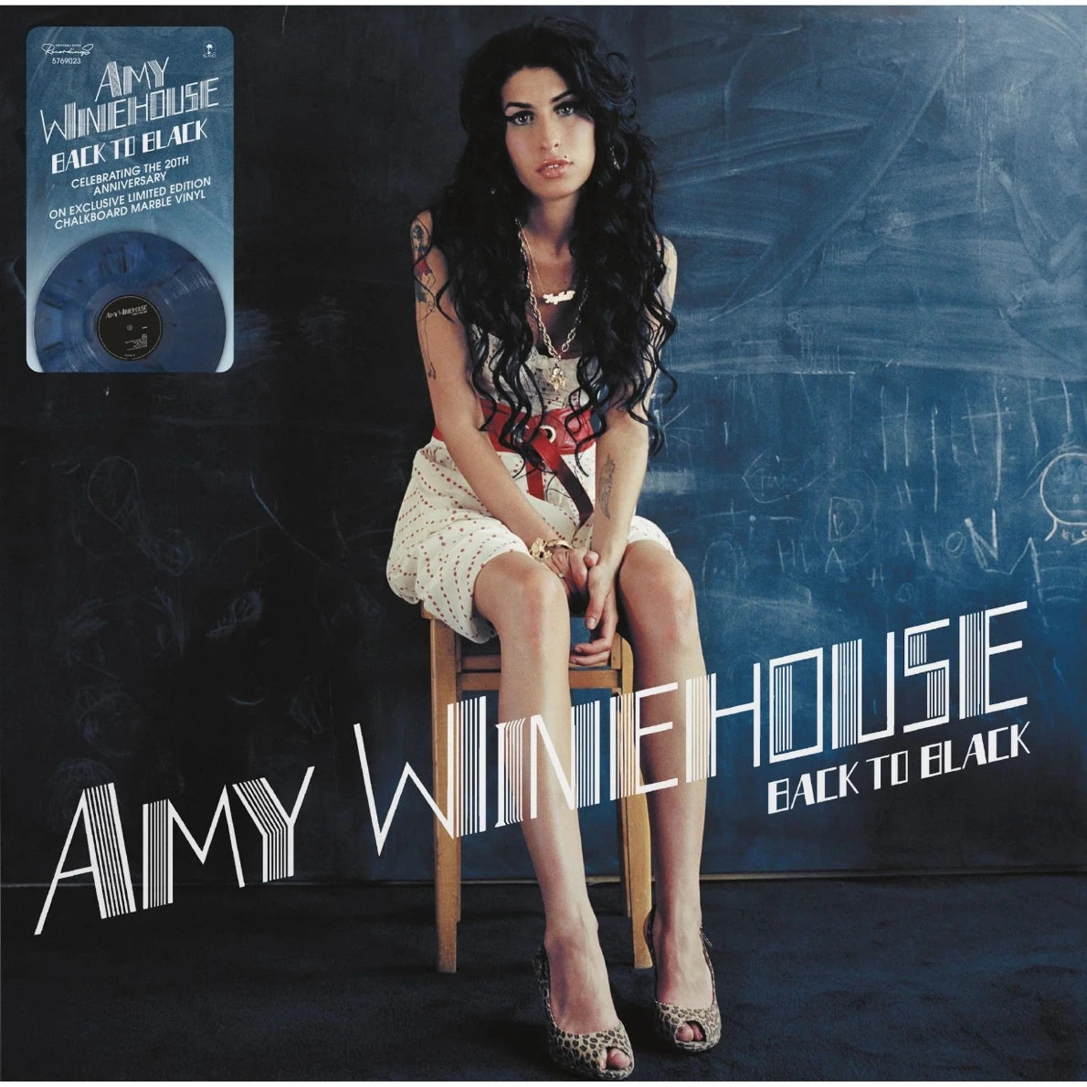 Amy Winehouse - BACK TO BLACK (20th Anniversary) Chalkboard Marble LP pre-order