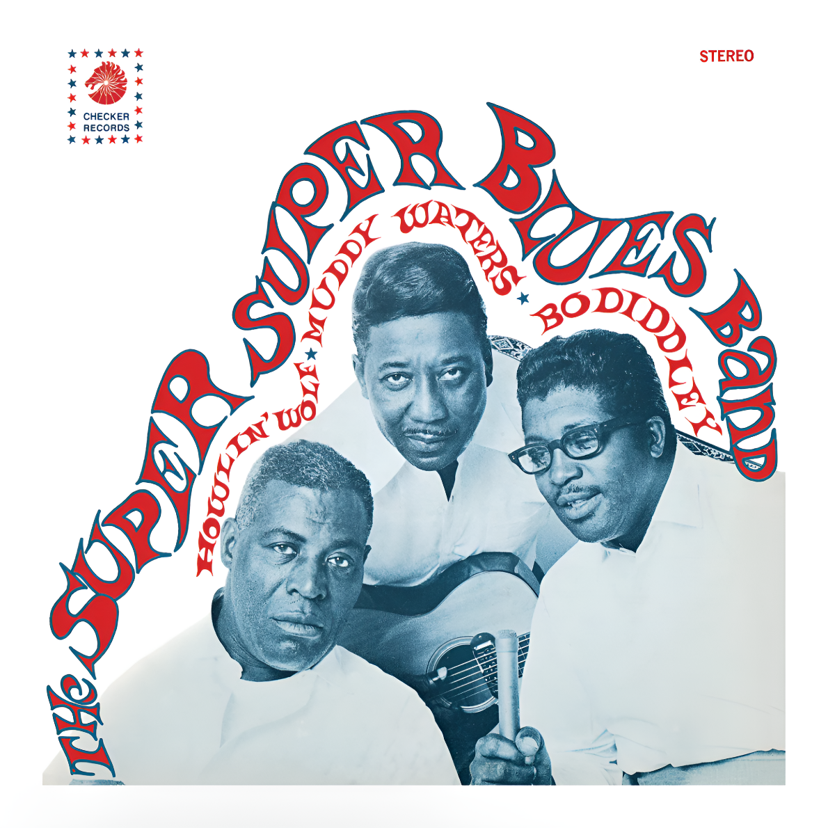 Howlin' Wolf, Muddy Waters, & Bo Diddly - THE SUPER BLUES BAND (Blue, ltd edition vinyl) LP